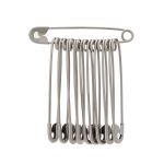 Булавки английские l=55 мм, никель, 1000 шт, С-61