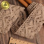 Кружево вязаное (тесьма) 45 мм / 10 метров, цв.30 капучино, Kruzhevo