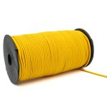 Резинка шляпная (шнур эластичный) ⌀3.0 мм / 100 метров, 0370-0300В, С056 желто-оранжевый