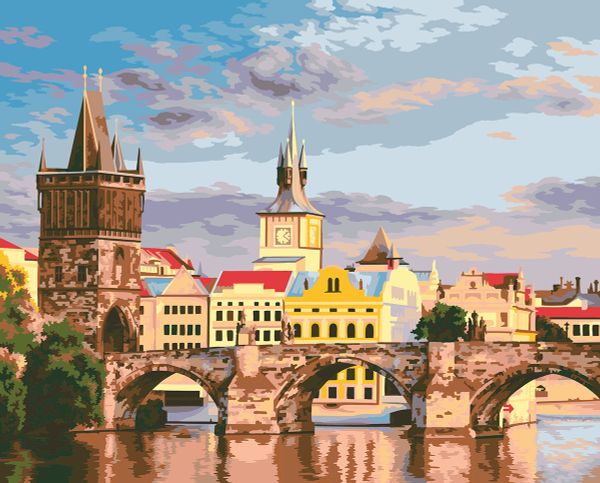 Картина по номерам Фрея, Карлов мост, 40х50 см