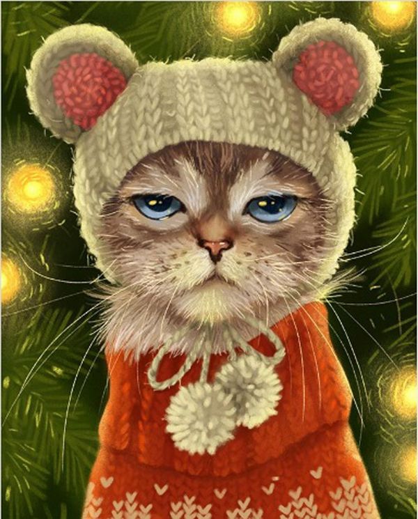 Пазл 500 элементов, Угрюмый кот, PZL-500/05, Фрея