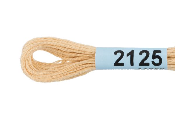 Мулине Gamma 100% хлопок, цв.2125 св.-золотистый, 24 мотка по 8 метров