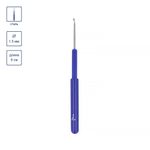 Крючок для вязания с пластиковым колпачком металл ⌀1.5 мм, 8 см, 1 шт, в чехле, Gamma HC