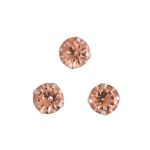 Стразы пришивные в цапах стекло MS.48.S, цв.шампанское 6 мм, уп. 720 шт