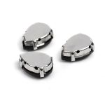 Стразы пришивные в цапах стекло TY цв.ассорти №2 13*18 мм, уп. 20 шт