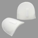 Плечевые накладки (подплечники) втачные на липучке 120х170х18 мм, Hobby&Pro, белый, ВК-18/А, 1 пара