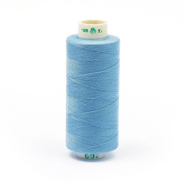Нитки швейные бытовые Dor Tak 40/2, 366 м / 10 кат., 603 голубой