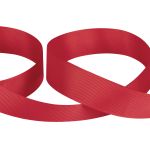 Лента репсовая нарезка 25.0 мм / 5 шт по 5.4 метра, 049 св.красный, Gamma GR-25