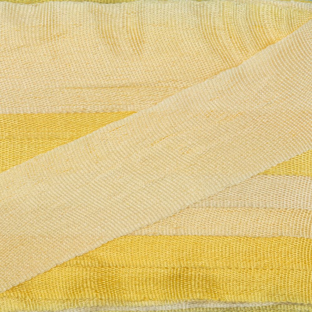 Лента (тесьма) шелковая 13.0 мм / 45.5±0.5 метров, M007 бл.желтый/желтый, Gamma SRM-13