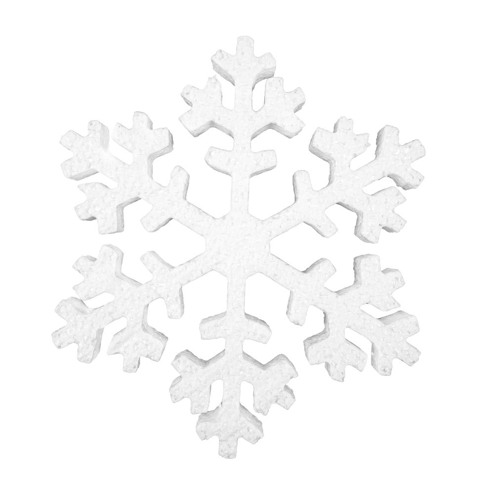 Заготовка из пенопласта Снежинка Снежная зима ⌀15 см, 2 см, 1 шт, Love2art DPZ-S