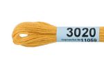 Мулине Gamma 100% хлопок, цв.3020 т.желтый, 24 мотка по 8 метров