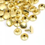 Хольнитены двухсторонние сталь 12х12 мм, №123, TBY.5212 цв. золото уп. 1000 шт, TBY