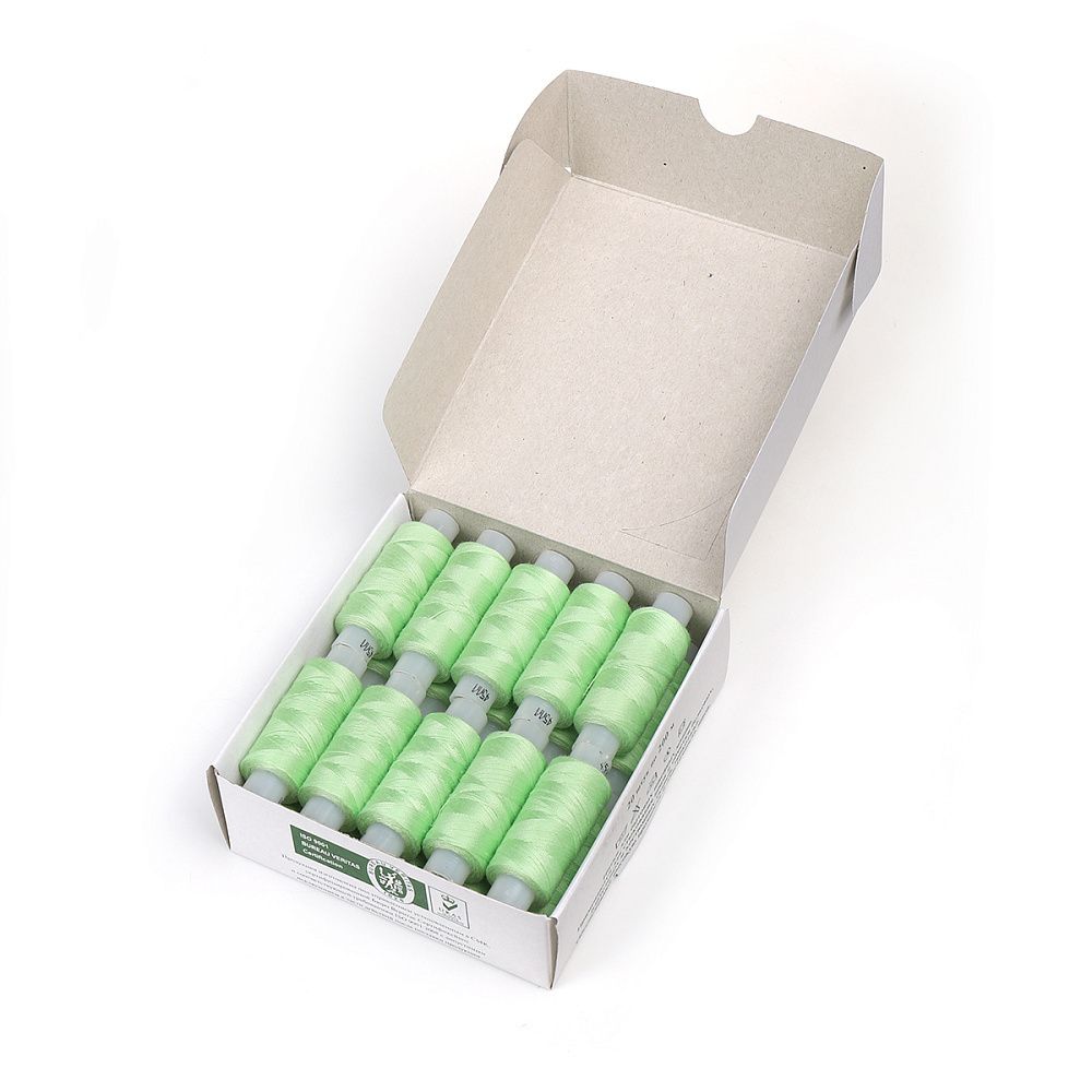 Нитки армированные ПНК им.Кирова 45ЛЛ, бытовые, 200 м / 20 кат., 3902 бл.зеленый