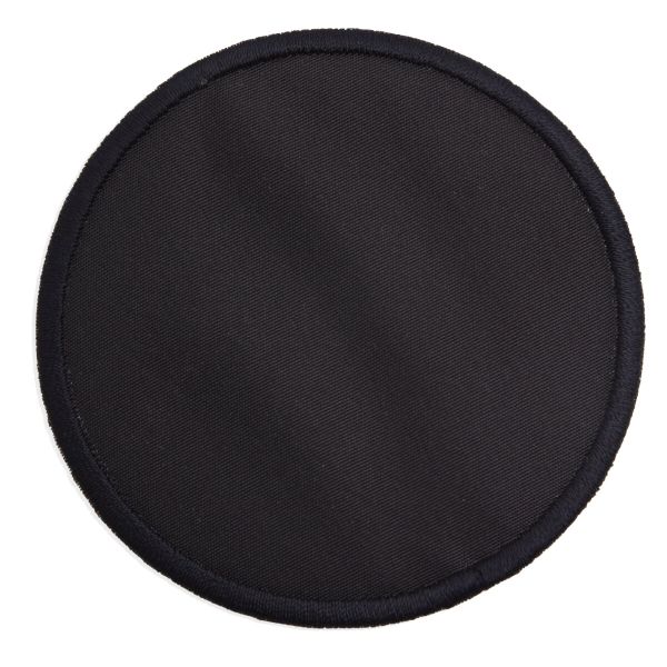 Термоаппликация Круг, черный, 73х73мм 50х50мм 10 шт, 011