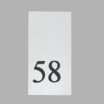 Этикетка-размерник, белый, 10х20 мм, 100 шт, 58