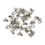 Крючки пришивные 17х9 мм, №3, никель, 0300-4001