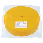 Стропа (ременная лента) 50 мм / 30 метров, толщ. 1.1 мм, [28 г/пог.м], 100% п/п, желтый, Gamma 3077