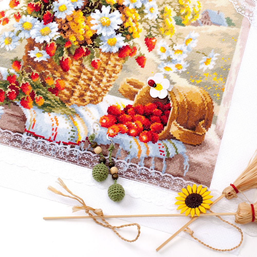 Набор для вышивания нитками Чудесная игла, Медовый аромат 32х40 см