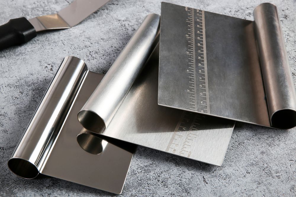 Кондитерский скребок металл 15х11,5 см, 1 шт, S-Chief SHF-0083