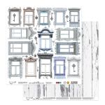 Бумага для скрапбукинга 190 г/м², 30.5х30.5 см, 10 шт, Вокруг меня. Двери и окна 6, Mr.Painter PSR 2607