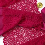 Кружево бельевое эластичное 205 мм / 3 м, TBY.YSTL00839, цв.18-1750 карминовый красный, Kruzhevo