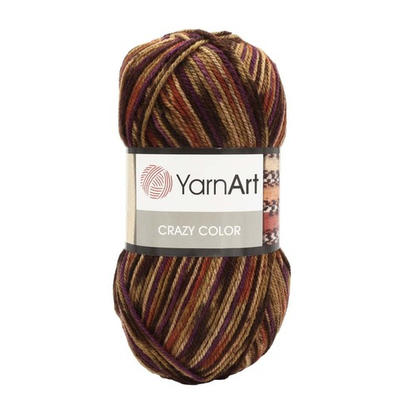 Пряжа YarnArt (ЯрнАрт) Crazy color / уп.5 мот. по 100 г, 260м, 155 секционный
