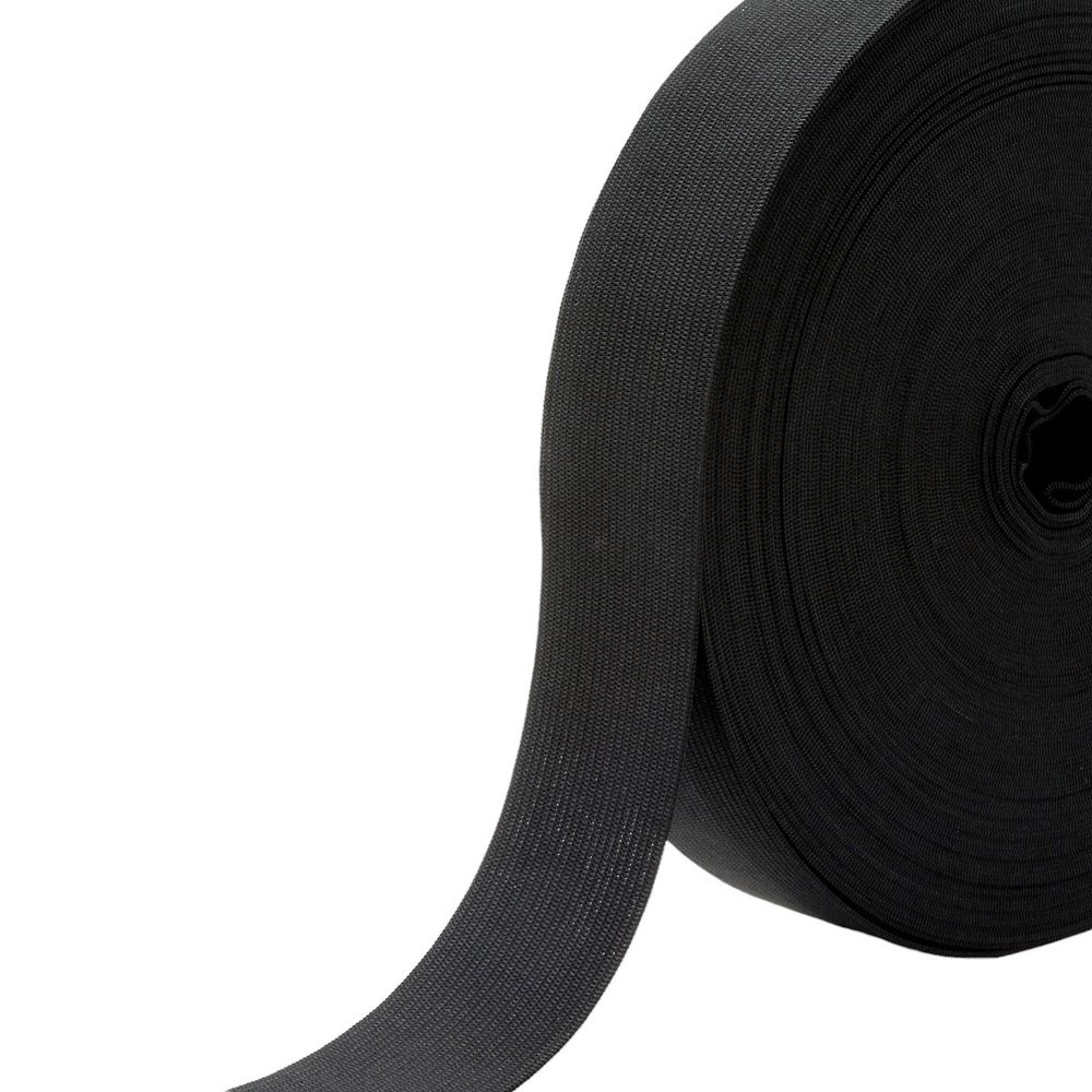 Резинка вязаная 35.0 мм / 25 метров, ТВ-35, черный