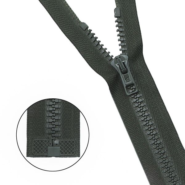 Молния трактор Arta Т6 (6 мм) 1 зам., разъем., 60 см, ОПТ. УП. 25 ШТ., 175 т.хаки