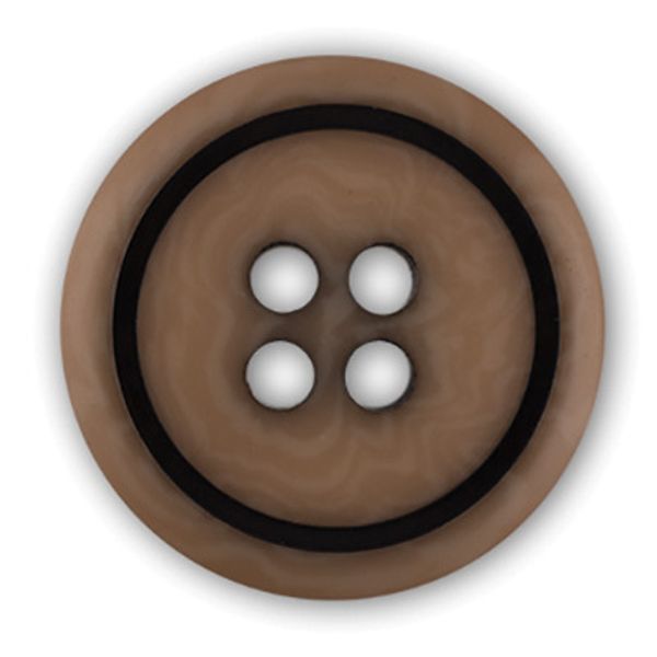 Пуговицы 4 прокола костюмные 14 мм, 24 шт, D894 бежевый, Gamma OXG 0007