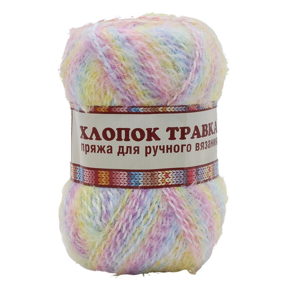 Пряжа Камтекс Хлопок Травка / уп.5 мот. по 100 г, 220 м, 238 разн 2