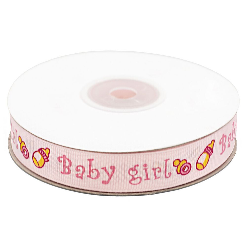 Лента репсовая (в рубчик) 15.0 мм / 22.86±1 метров, Baby-girl, S090778