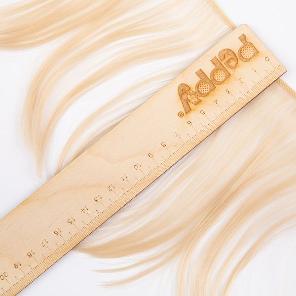 Трессы для кукол 15 см, 100 см, 22 г, 02 блондин, HobbyBe HAR-11