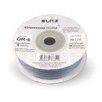 Лента капроновая (органза) _6.0 мм / 45.7 метров, 116 св.серый, Blitz OR-6