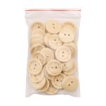 Пуговицы на 2 прокола Handmade with love 32L (20мм), дерево (Milk (молочный)), W22, 36 шт