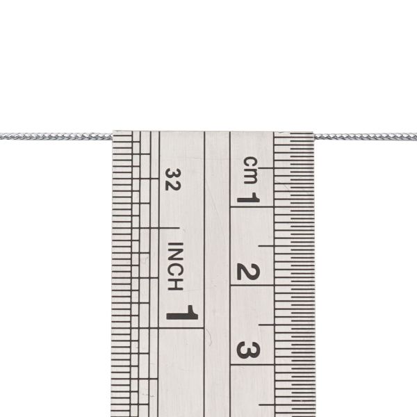 Шнур металлизированный ⌀1.0 мм / 100 метров, 0371-1000 серебро