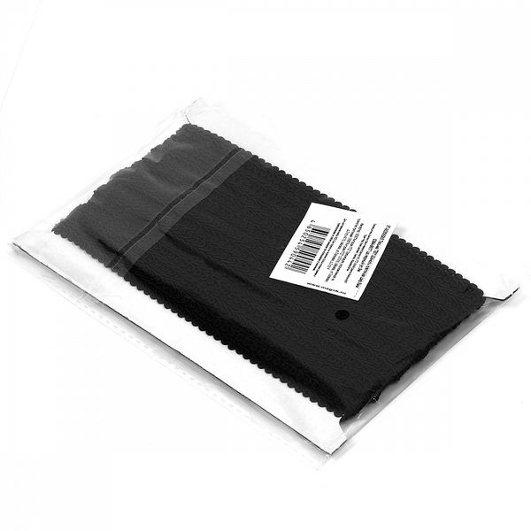 Тесьма Шанель плетеная 8 мм, 0384-0017 цв.черный уп.9м