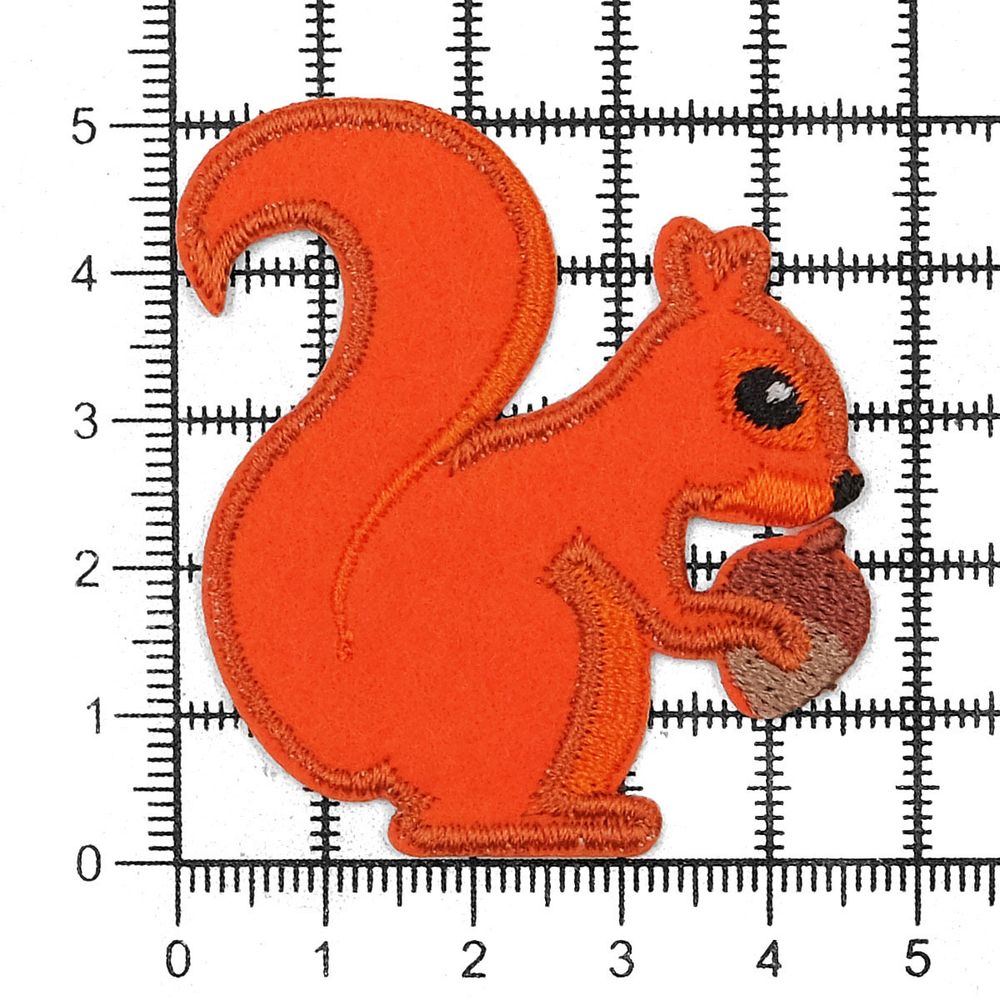 Термоаппликация Белочка, 5х5см, Hobby&Pro