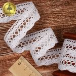 Кружево вязаное (тесьма) 20 мм, 1006 цв.01 белый, уп.182.8м, Kruzhevo
