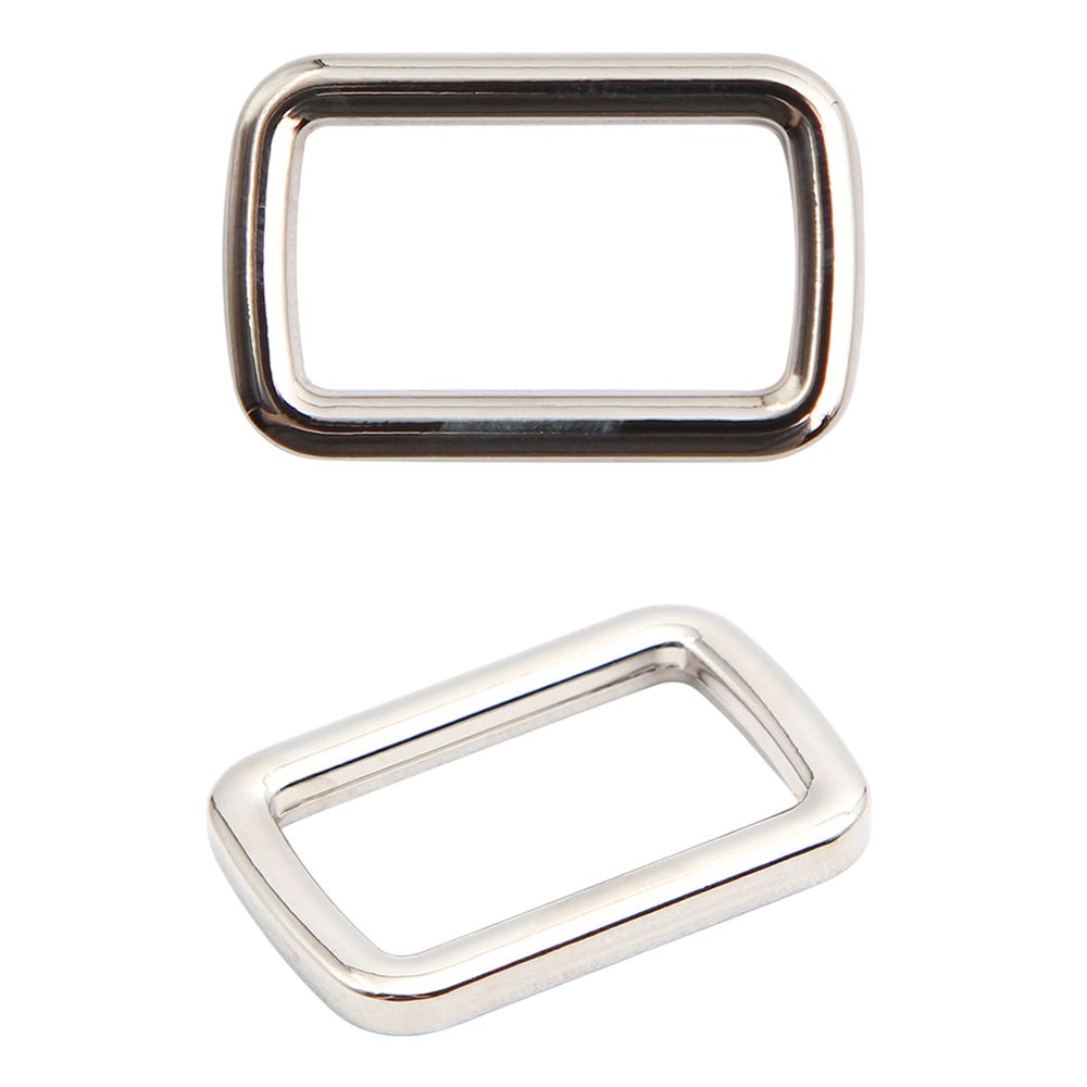 Рамка прямоугольная металл 20 мм /26х17 мм/ никель, ГУ12749, 4 шт