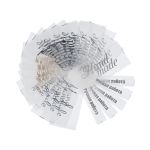 Набор полиуретановых бирок, 25 шт, ассорти, Gamma HMP mix