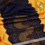 Кружево бельевое эластичное 230 мм / 10 м, 8036, цв.S919 т.синий, Kruzhevo