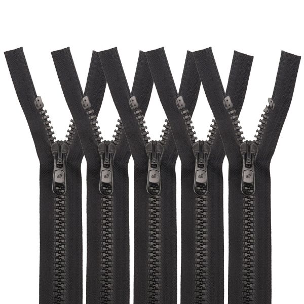 Молния трактор Arta Т8 (8 мм) 1 зам., разъем., 60 см, 077 черный, уп. 5 шт