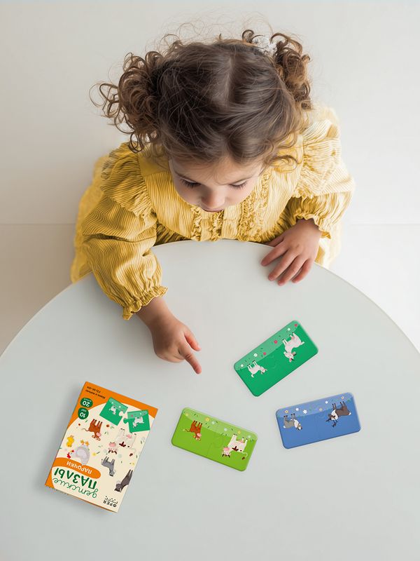 Пазлы-пары для малышей Мама и малыш 20 элемент, Фрея PZL-BК-014