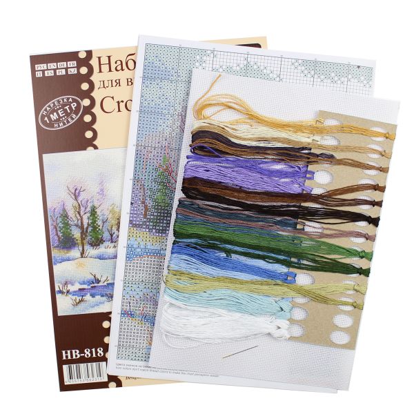 Набор для вышивания нитками МП Студия, Начало весны, 15х20 см