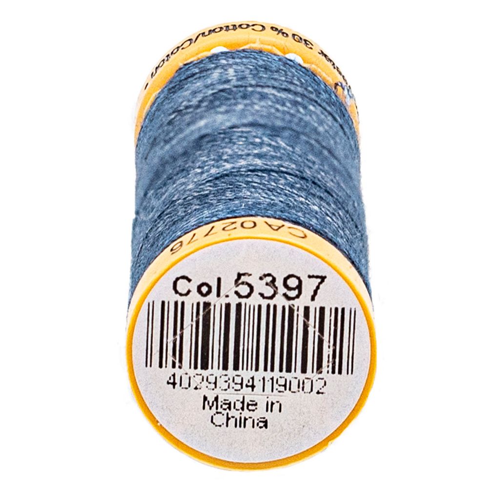 Нитки для штопки джинсов Gutermann Jeans, 100м, 5397 джинсовый