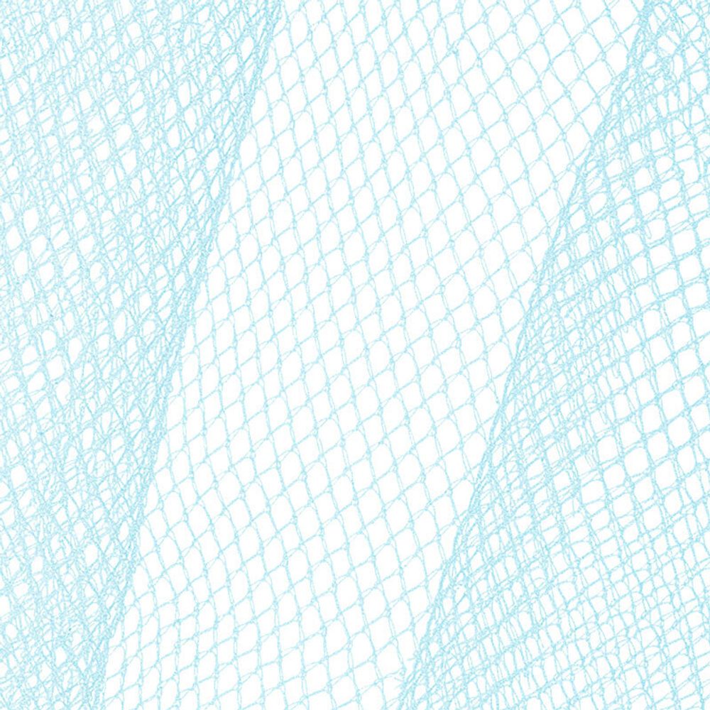 Фатин на шпульке средней жесткости, 100% нейлон, 150 мм, 06 голубой, 22,86м, Gamma FTN/R