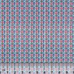 Ткань для пэчворка Peppy Бабушкин сундучок, рулон 112 см / 5 метров, БС-33 клетка яр.синий/розовый, Peppy