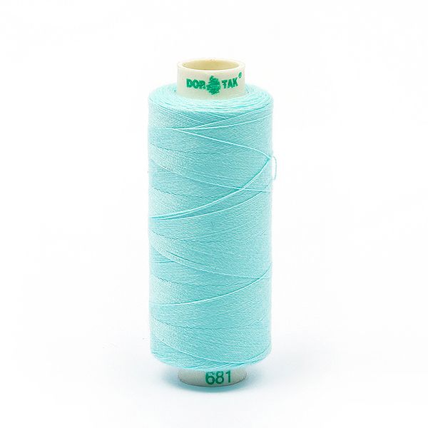 Нитки швейные бытовые Dor Tak 40/2, 366 м / 10 кат., 681 голубой