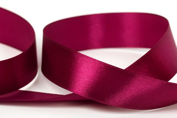 Лента атласная 1-сторонняя 25.0 мм / 33±2 метра, 030 т.бордовый, Gamma