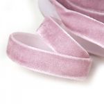 Лента бархатная (тесьма) 10.0 мм / 22.86±1 метров, арт.10VR73 нейлон цв.сиреневый